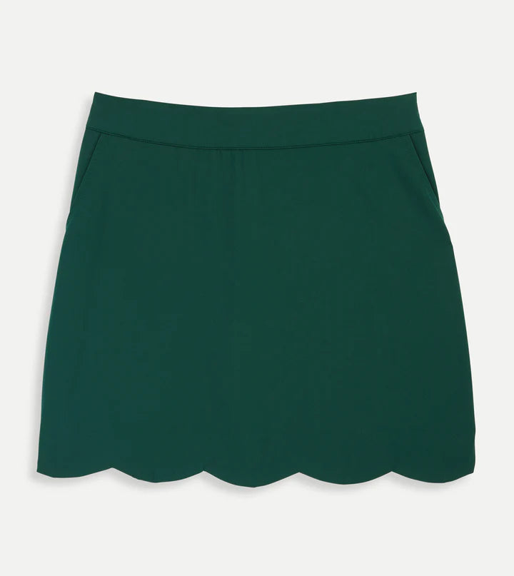 Scallop Hem Skort - Hunter