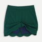 Scallop Hem Skort - Hunter