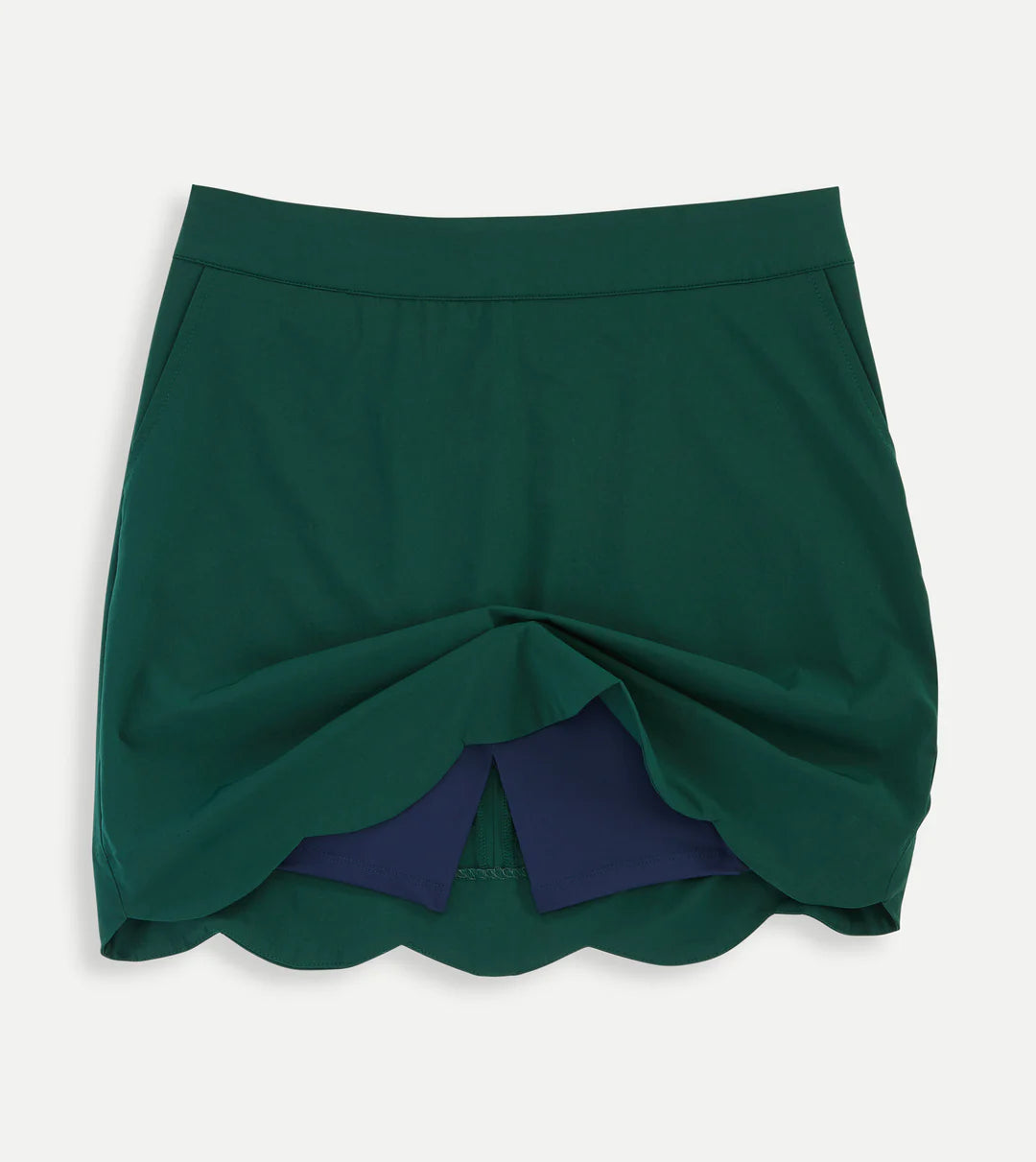 Scallop Hem Skort - Hunter