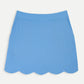 Scallop Hem Skort - Periwinkle