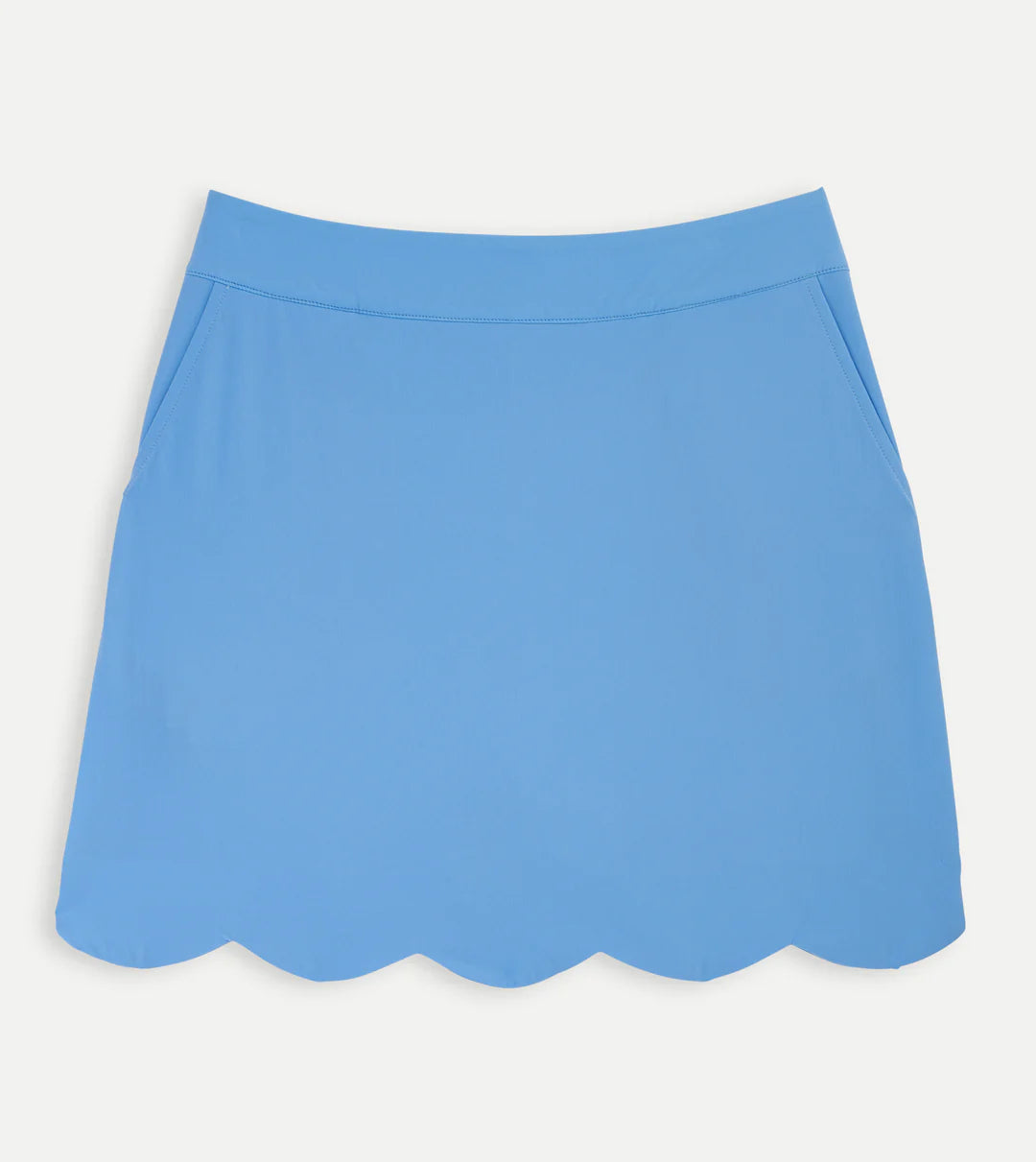 Scallop Hem Skort - Periwinkle