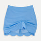 Scallop Hem Skort - Periwinkle