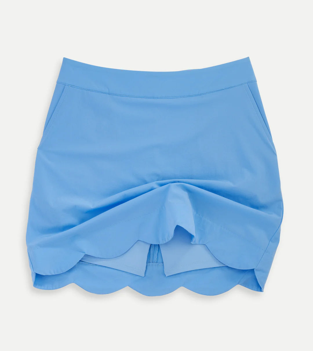 Scallop Hem Skort - Periwinkle