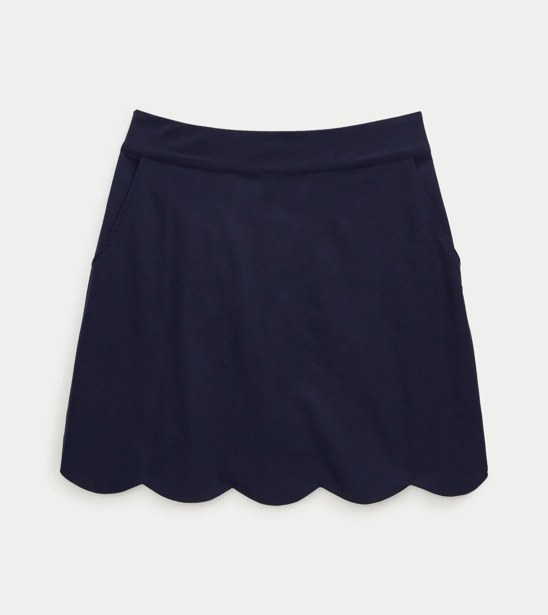 Scallop Hem Skort - Navy