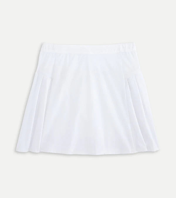 Pleated Tennis Skort - White