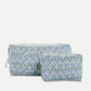 Quilted Block Print Makeup Bags