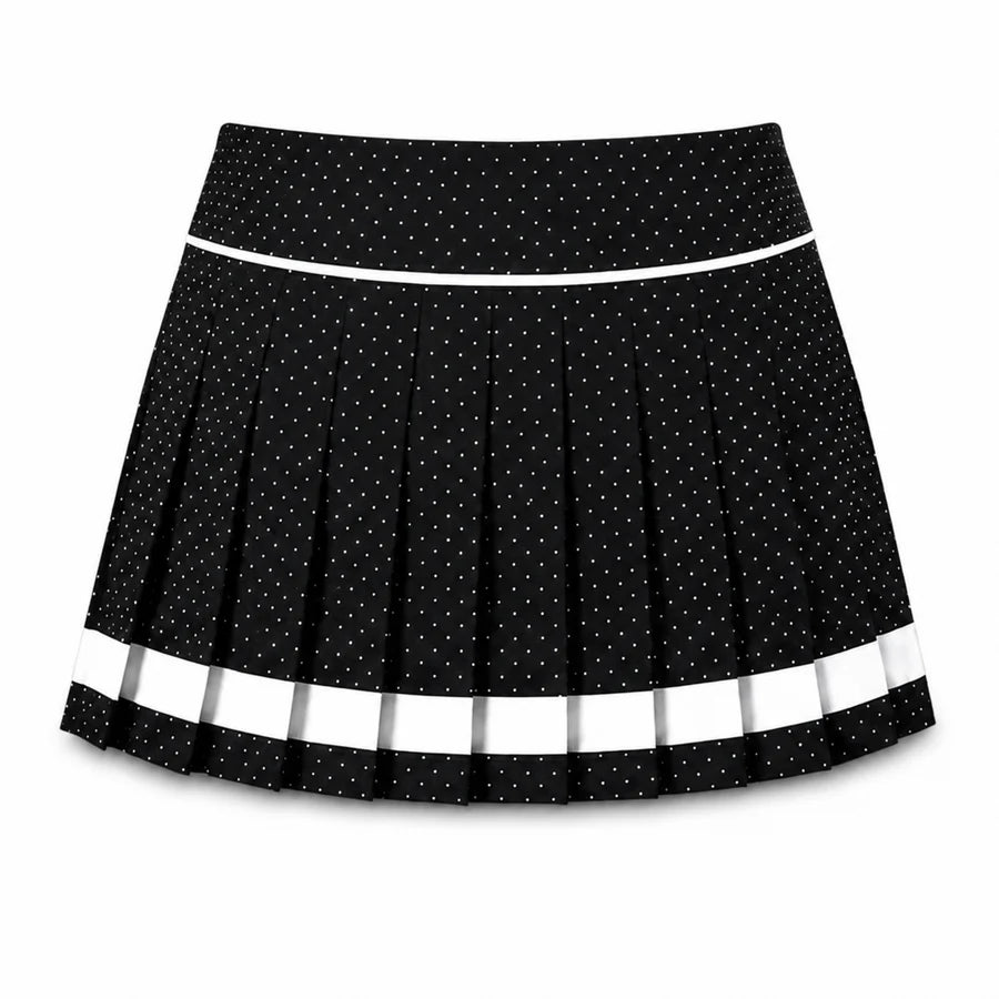Renée Micro Polka-Dot Skort (Black)