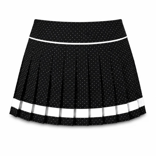 Renée Micro Polka-Dot Skort (Black)