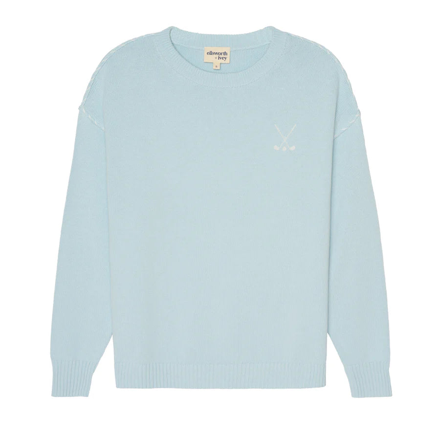 Riley Crewneck Sweater - Golf Stacked