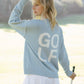 Riley Crewneck Sweater - Golf Stacked