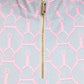 Dancing Equestrian 1/4-Zip Short Sleeve - Rosebud