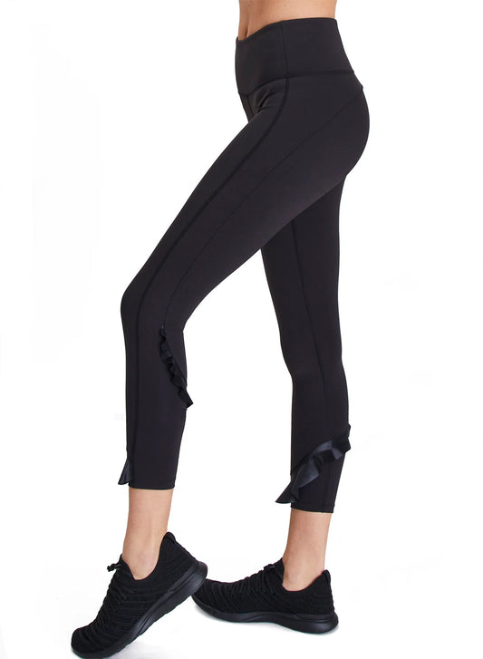 Ruffle Legging by Urban Savage - Black