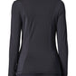 Ruffle Long Sleeve Top by Urban Savage - Black