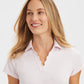 Scallop Performance Polo - Petal