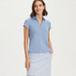 Scallop Performance Polo - Periwinkle