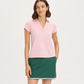 Scallop Performance Polo - Pink
