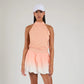 Serena Bubble Skirt - Ombre Peach/White