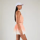 Serena Bubble Skirt - Ombre Peach/White