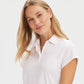 Short Sleeve Cotton Polo - Petal White