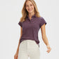 Short Sleeve Cotton Polo - Navy Breton Red