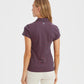 Short Sleeve Cotton Polo - Navy Breton Red