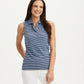 Sleeveless Polo - Navy Periwinkle