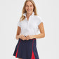 Solid Short Sleeve Stretch Polo - White
