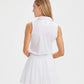 Solid Performance Sleeveless Polo - White