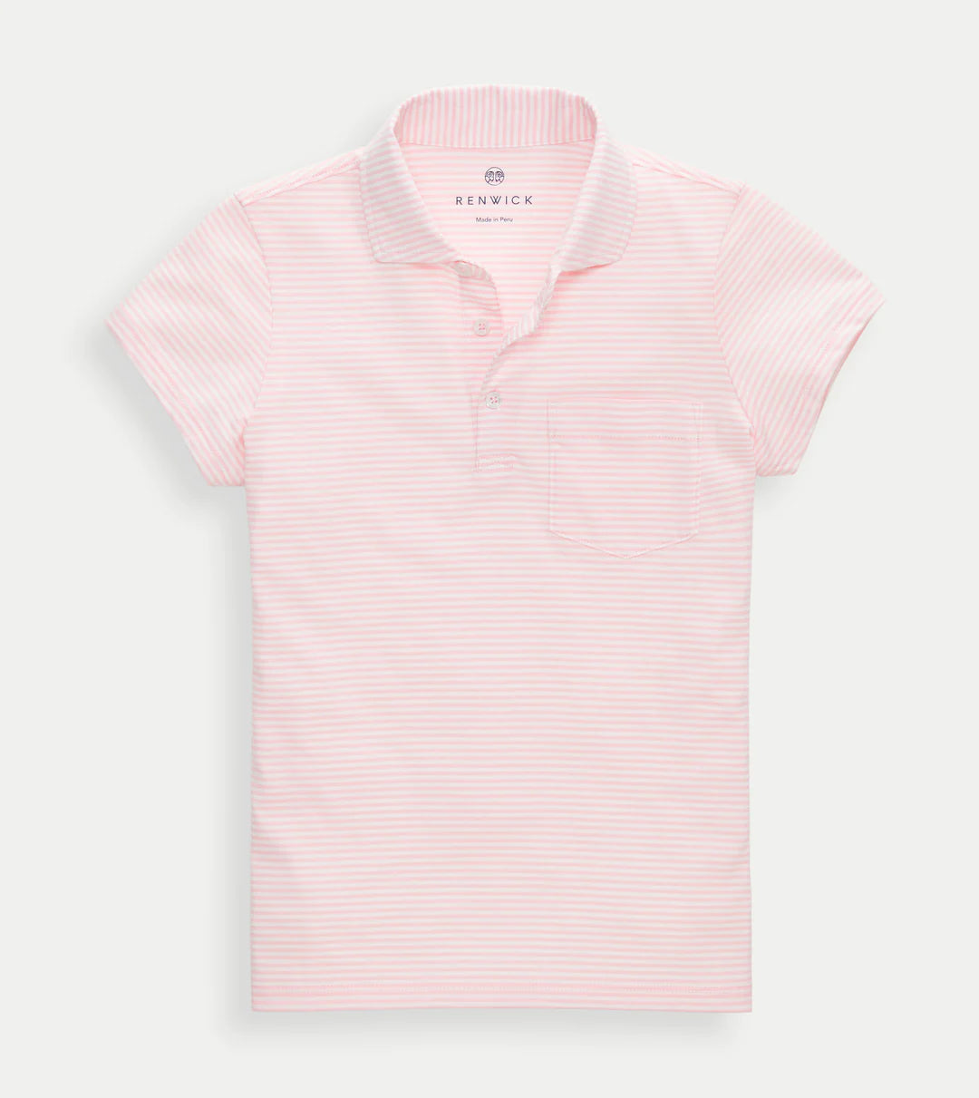 Short Sleeve Polo - Pink White