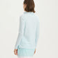 Striped 1/4 Zip - Quiet Tide White
