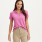 Sunwashed Pique Polo - Orchid