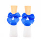 Ladies Bow Lowcut Socks - Blue