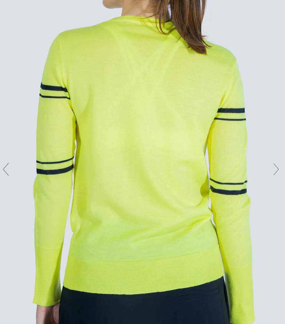 The Racquet Sweater in Yellow