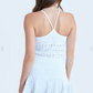 FITTED TANK - WHITE LACE