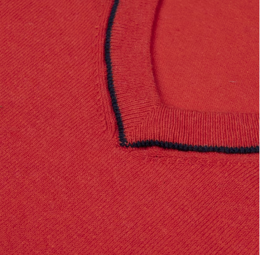 Women's Kicki V-Neck Pullover - Persimmon