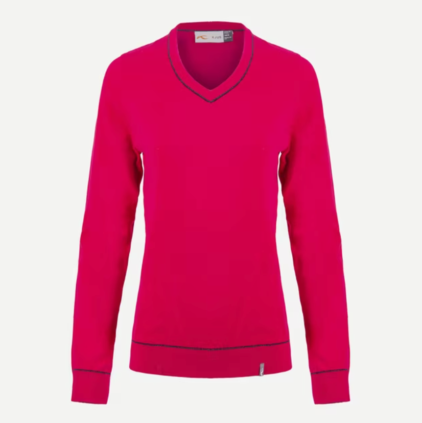 Women's Kicki V-Neck Pullover - Cranberry