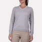 Women's Kicki V-Neck Pullover - Silver Fog