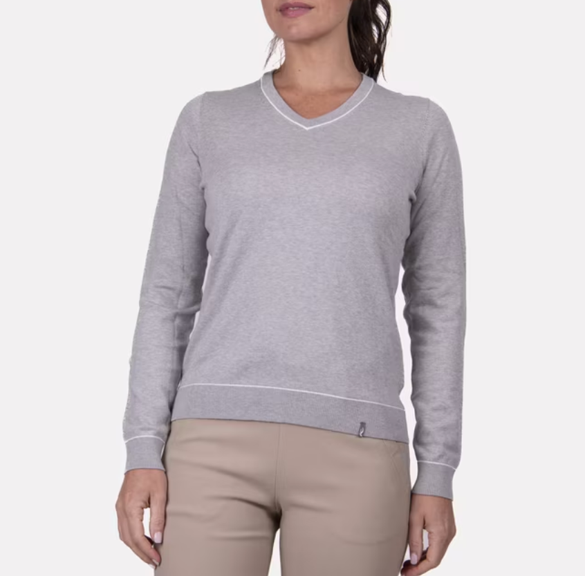 Women's Kicki V-Neck Pullover - Silver Fog