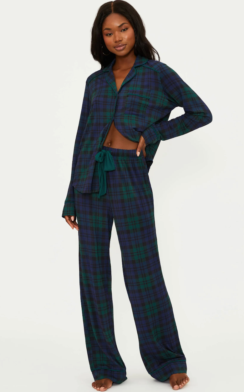 Livy Top & Connie Pant Set - Wintergreen Plaid