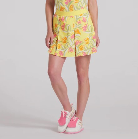 Dani Dazey Pleated Golf Skort - Sunny Yellow