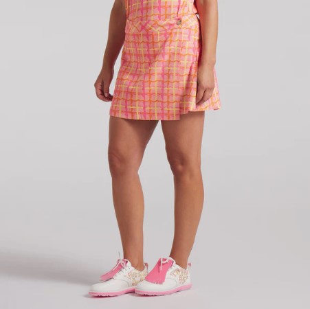 Dani Dazey Wrap Golf Skort - Pink Fruit