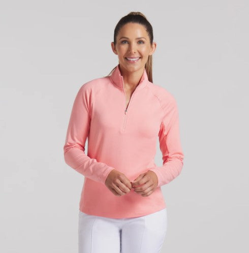 Pure 2.0 Golf 1/4 Zip - Pink Fruit
