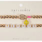 Pink Gameday Tennis Shape Enamel Stretch Bracelet (Set of 2)