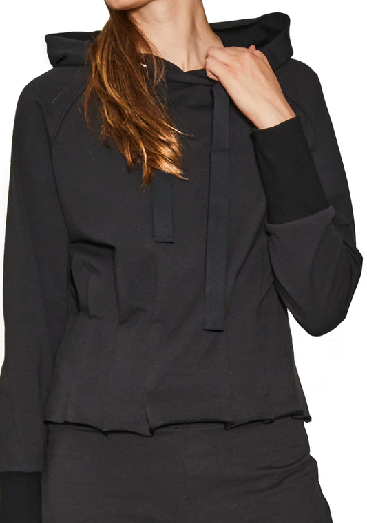 Pleated Hoodie by Urban Savage