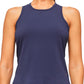 Crisscross Sleeveless Top by Urban Savage - Navy / Sky