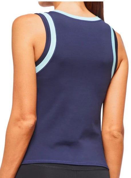 Baseline V-Neck Top - Navy Sky
