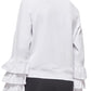 Ruffle Sweatshirt - White