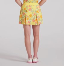 Dani Dazey Pleated Golf Skort - Sunny Yellow