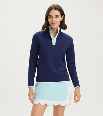 Scallop Wrap Skort - Quiet Tide