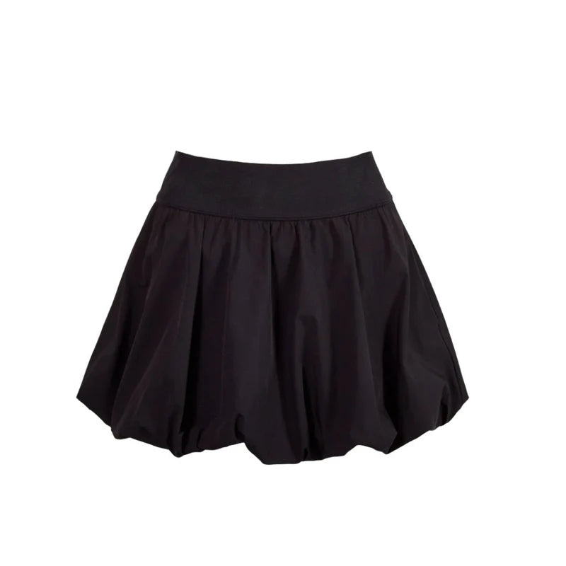 Serena Bubble Skirt - Black